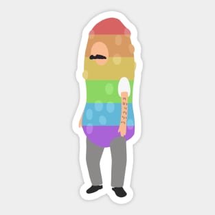 Rainbow Pickle Bob Sticker